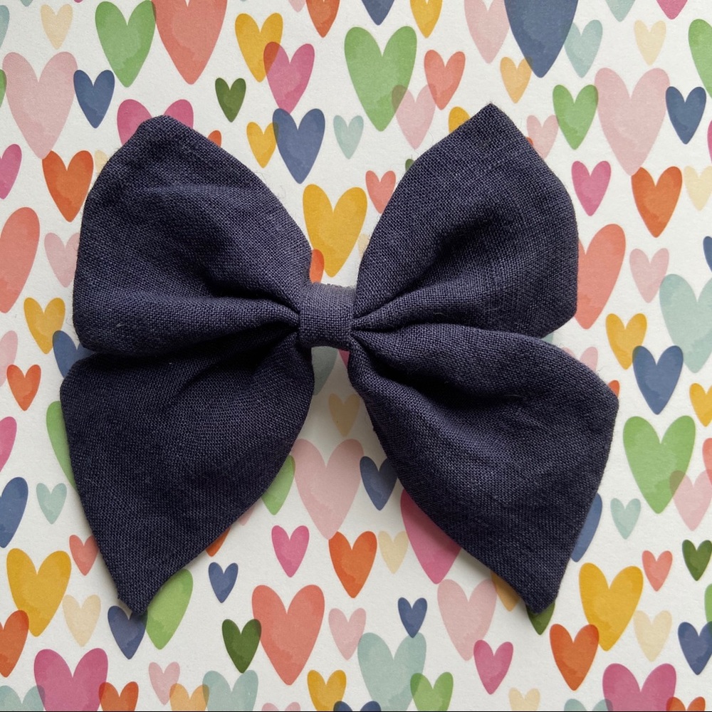 Linen Bows! 5 colors 😍 5”